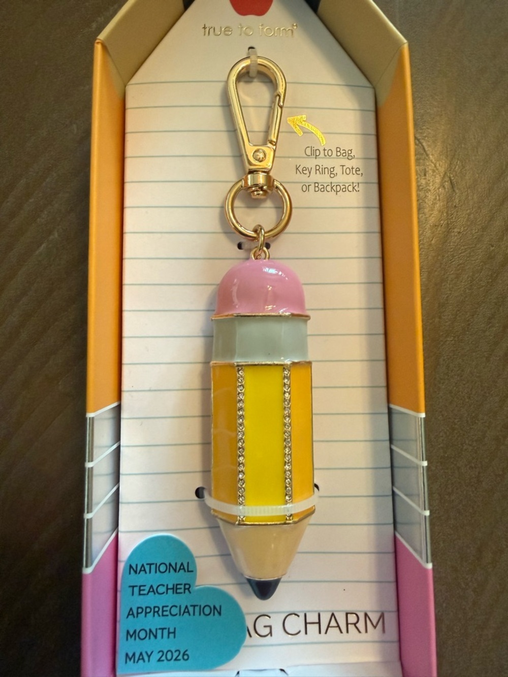 True to Form Pencil Handbag Charm NIP - Picture 2 of 4